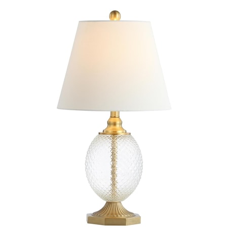 Safavieh 13 x 13 x 24 in. Kaiden Table Lamp, Clear & Brass Gold TBL4199A